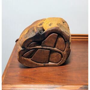 Rustic Natural Wood Jewelry/Trinket Box – Hidden Storage